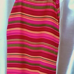 Tribeca Silk pencil skirt,12 petite